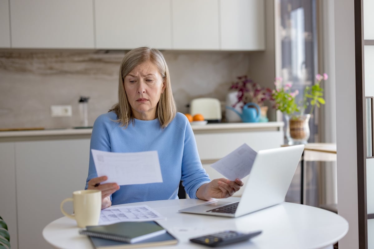 Homeowner reviewing documents